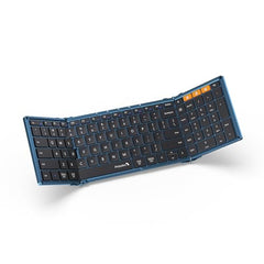 ProtoArc Foldable Bluetooth Keyboard, XK01 Full Size Folding Wireless Keyboard with Number Pad, Portable Travel Keyboard for Windows iOS Android Tablets, Laptops, iPad