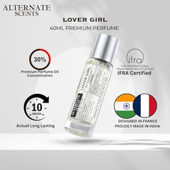 Alternate Scents CANDY FLOSS 100ml Long Lasting Perfume For Women |Strong&Long Lasting with 30% Oil Concentration|Sweet Fruity Gourmand|Fragrance From France |Made In India|