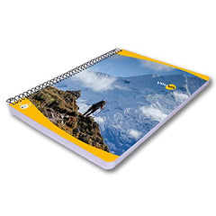 YOUVA Navneet|Spiral Long Book For Students And Executives|Spiral Bound With Safety Lock|A4 Size -21 X 29.7 Cm|Single Line|400 Pages|Pack Of 1