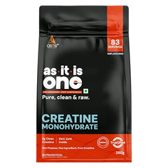 AS-IT-IS One Creatine Monohydrate - 100g Unflavoured I Micronised