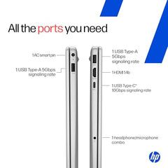 HP 15 Smartchoice, Intel Core Ultra 5 125H 12 TOPS, 24GB DDR5 (Upgradeable) 1TB SSD,Anti-Glare, FHD, 15''/39.6cm,Win11, M365*Office24, Silver, 1.65kg, FD1458TU, FHD Camera w/Shutter, Backlit AI Laptop