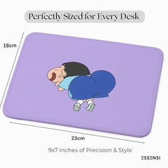 ESSENSI Mouse Pad for Laptop & Desktop | 9x7 Inch Anti-Fray Stitched Edges | Non-Slip Rubber Base | Desk Setup Accessory for Students, Gamers & Professionals (Big Things)