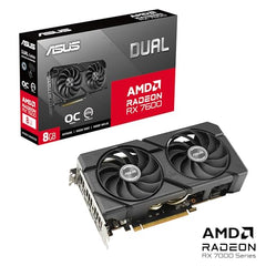 ASUS Dual Radeon RX 7600 EVO OC Edition 8GB GDDR6 Gaming Graphics Card (AMD Radeon RX7600, PCIe 4.0, 1x HDMI 2.1, 3X DisplayPort 1.4a)