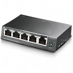 TP-Link 5 Port Gigabit Desktop Switch | 4 Port PoE 65W | 802.3af Compliant | Shielded Ports | Traffic Optimization | Plug and Play | Sturdy Metal (TL-SG1005P)