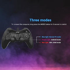 Ant Esports GP115 Wired Gamepad for PC,Laptop,PS3,Android TV &Media Box|USB Gaming Controller with Turbo Function|XInput DInput Support|Dual Analog Sticks|Plug & Play|Steam Compatible|Gamepad-Black
