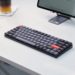 Keychron K3 Pro Wireless Custom Mechanical Keyboard 75 Layout QMK VIA Programmable Bluetooth Wired RGB Ultra-Slim with Hot-swappable Gateron Low-Profile Red Compatible with Mac Windows Linux