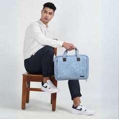 VISMIINTREND Laptop Leather Bag for Man | Coffee Brown