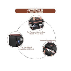 STUFFX BAGS - 36L | 17.3" Laptop | 3-in-1 Smart Convertible Multi Use College laptop office bag Tech gadgets backpack for travelling | Expandable, 3 Front, Pen&Tablet Pocket Waterproof Nylon (Black)