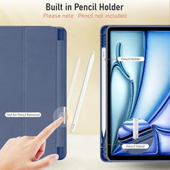 Robustrion Case Cover for iPad Air 11 inch Cover M4 / M3 / M2 / iPad Air 5th Generation Cover/iPad Air 4th Generation with [Pencil Holder] for iPad Air 11 inch M4 M3 M2 /Air 4 5 10.9" - Black