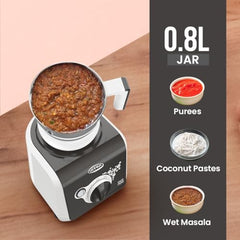 ULTRA Stealth neo MixerGrinder,750W,AISI304 Food Grade SS Jars &Blades,Serrated Stainless Steel Blades,Lesser noise,ABS Body,3Jars Small (0.5L),Medium (0.8L), Large(1.5L), 5Year Motor Warranty