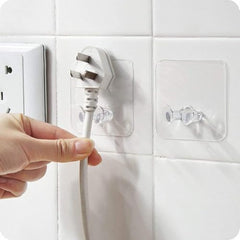 Shivstor 15 Pack Self Adhesive WallHook Heavy DutyHook for Hanging Without Drilling Transparent Nail Free StickyHook Strong Wall Hanger Set of 15 FlowerHook for Kitchen Bathroom Home Storage