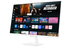 Samsung 32" (80 cm) 4K M7 Vision AI Smart Monitor|UHD 3840 x 2160|Smart TV Experience with AI|Type-C|Apple AirPlay|Gaming Bar|Remote|Speakers|Wi-Fi|Bluetooth|AI Picture & Sound|LS32FM701UWXXL|White