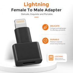 Verilux® Lighting to Type C Earphone Converter with Aluminum Alloy Housing