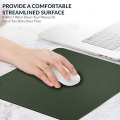 Tukzer Extended Vegan PU Leather Mouse Pad Desk mat Smooth Reversible Dual Color Splash Proof Anti Fray Stitched Edges Non-Slip Mousepad for Laptop Notebook Gaming Computer(Blue & Yellow 90CM X 45CM)