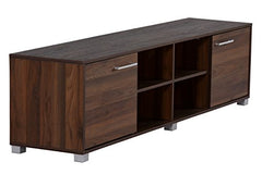 DeckUp Soneva Engineered Wood TV Unit (Wotan Oak & White, Matte Finish)