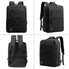 Impulse Empower Elite Laptop Backpack for Men & Women | 25L Polyester School & College Bag | USB Charging Port | Padded Laptop Sleeve | Multiple Pockets with Bottle Holder | Black