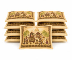 Choego New Season Wedding Print Saree Cover Pack of 12 | Zip closure, Doli Print Reusable storage bags, Ideal for bridal designer sarees, Wardrobe organizer, One side transparent