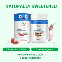 Little Joys DHA Kit (4-6 Years) | With NutriMix (350g) & DHA Gummies (30 day pack) | Omega 3 DHA-Packed Kit for Better Focus & Memory