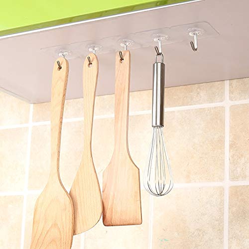 SYGA Set of 2 Self Adhesive Five Hook Multipurpose Hanger Hook