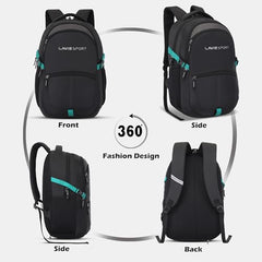 Lavie Sport 46Cm Triumph 29L Laptop Backpack With Rain Cover For Men & Women | Premium Backpack For Boys & Girls,Navy