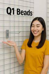 Q1 Beads 12 Pcs 4 inch Stainless Steel Gridwall Panel/Mesh/Jali/Grid Display Hook Hanger for Showroom, Mobile Shops,Supermarket Hanging in Garment & Grocery Shops etc.(Chrome) (4 inches)