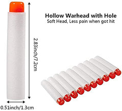SYGA Plastic Foam Toy Bullet Dart Bullets for Strike Elite Guns, Blue - 20Pcs