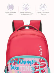 Safari Drip School Bag For Girls, Capacity - 36L, 2 Compartments Backpack For kids