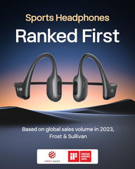 SHOKZ OpenRun Pro Bone Conduction Sports Headphones, Black