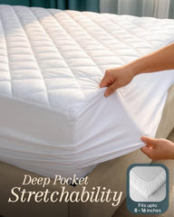 Utopia Bedding Waterproof Mattress Protector, Cotton Terry Fabric, King Size, Brown, Breathable & Elastic Fitted