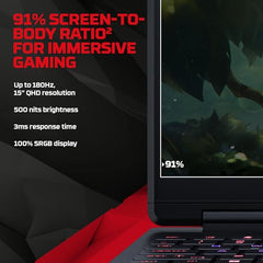 HP Smartchoice HyperX OMEN 15, AMD Ryzen 7 260, 8GB-RTX 5050, 24GB DDR5 (Upgradeable), 1TB SSD, 180Hz, 2.5K, 500 nits, 3ms RT, 15.3''/38.9cm, Win11, Office24, Black, 2.42kg, gb0038AX, AI Gaming Laptop
