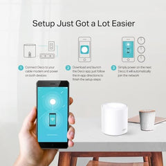 TP-Link Deco X20(1-Pack) AX1800 Whole Home Mesh Wi-Fi System, Next-Gen Wi-Fi 6, ODFMA, MU-MIMO, HomeCare Build-in Antivirus, Parental Control, Compatible with Alexa (Covers Up to 2200 sq ft)