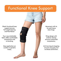 AccuSure Premium Knee Support for Men & Women –Compression Brace with 1-Year Warranty for Pain Relief, Arthritis, Injury Recovery, Sports, Running & Joint Stability -Small
