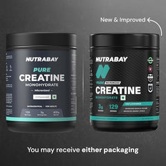 Nutrabay Pure Series Micronised Creatine Powder Monohydrate, Pre/Post Workout Bodybuilding, Crossfit Supplement, 250 g (Unflavoured)