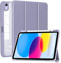 ProElite Case Cover for Apple iPad (A16) 11th/10th Generation (2025/2022), Transparent case Cover with Pencil Holder for iPad 11th/10th Gen 2025/2022, Grey