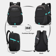 Lavie Sport 46Cm Triumph 29L Laptop Backpack With Rain Cover For Men & Women | Premium Backpack For Boys & Girls,Navy