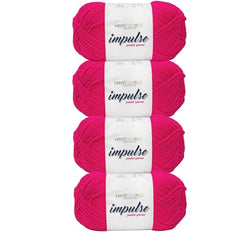 WOAFASHIONS - World of Arts Impulse Hand Knitting & Crochet Yarn, Premium Acrylic, 4 : Medium (Anchor Grey) (100gms / 3.5oz / 200mtr / 218yds)