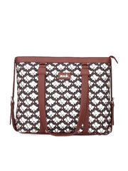ZOUK Office Bag | Stylish Bags for Office Use | Laptop Bag 15.6 inch | Stylish Tote for Office Use | Purse for Women | Vegan Leather Handbag | Daily & Travel Use | Multicolor Mandala Print