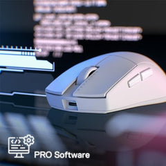 Redragon M916 PRO 3-Mode Wireless Gaming Mouse, 49G Ultra-Light 26K DPI Gamer Mouse w/Ergonomic Natural Grip Build, Full Programmable Buttons, Software Supports DIY Keybinds & DPI