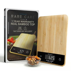 RARECARE Kitchen Weight Machine For Home | Electronic Weighing Machine for Food | Tare Function 1 Year Warranty | Dual Weight Setting | Weighing Scale For Kitchen | Model - Ounce, Black