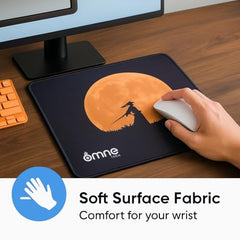 omne TECH Mousepad for Desk | Smooth Waterproof Surface, Anti-Slip Rubber Base, Durable & Comfortable Mouse Pad for Office, Laptop & Computer (Abstract Leaf Patten)