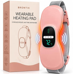 BRONTIX Period Cramp Relief Massager, Cordless Heating Pad