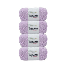 WOAFASHIONS - World of Arts Impulse Hand Knitting & Crochet Yarn, Premium Acrylic, 4 : Medium (Anchor Grey) (100gms / 3.5oz / 200mtr / 218yds)