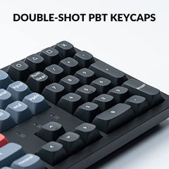 Keychron K10 Pro Wireless Custom Mechanical Keyboard, QMK Programmable Bluetooth 100% Layout with Silent Red Switch White Backlight Compatible with Mac Windows Linux