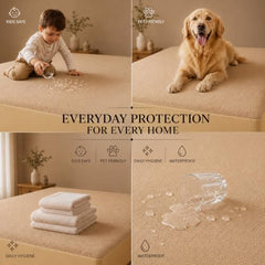 HOMEKART Premium Cotton 220TC 78 x 72 x 8 King Size Double Bed Mattress Cover Protector with Zip/Chain|Provides All Around Protection - 1 pc Multicolor (Grey, 78 x 72 x 8)