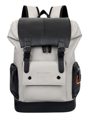 FUR JADEN Vegan Leather Anti Theft Design Casual Laptop Backpack with 15.6 Inch Laptop Pocket