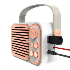 Toreto 20W Retro Karaoke Bluetooth Speaker with Dual Wireless Mic