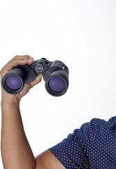 Olympus Binocular 10x50 S Including Strap, case. Sharp Details, Natural Colours, Wide Field of View, Lightweight - Ideal for Nature Observation, Birdwatching and Concerts, Black (V501023BU000)