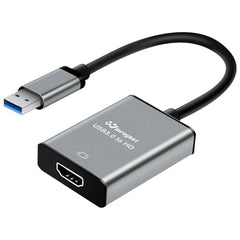 USB 3.0 to HDMI Adapter for Monitor 1080P@60Hz Display with 5Gbps High Speed Transmission, Support Extend & Mirror Mode, Compatible with Window Mac Laptop Desktop Projector TV