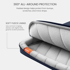 MOCA 360 Protective Laptop Sleeve 13.3 14 Inch for MacBook Pro 14 M1 Pro M1 Max 2021 A2442 Surface Laptop Studio Surface Book 3 2 ASUS VivoBook ZenBook Slim Case (13.3-14 Inch,Black)