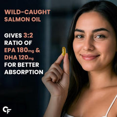 Carbamide Forte Multivitamin Tablet for Men with Probiotics & Salmon Omega 3 fish Oil Capsules | Salmon Fish Oil Omega 3 Capsule 1000mg and Multivitamin Tablets Combo | 60 Tablets + 60 Softgels